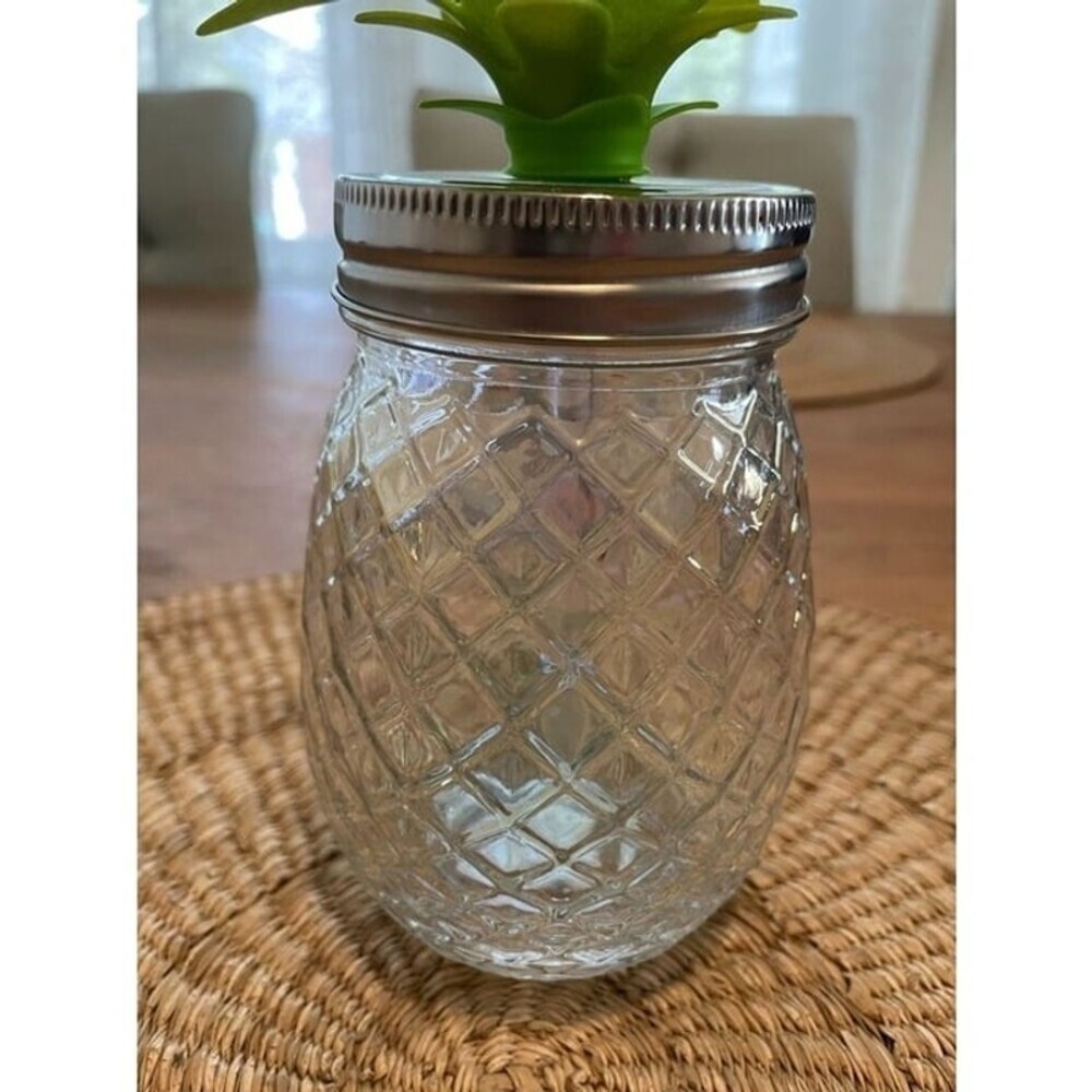 Pineapple Drinking Jar - Picture 4 of 8